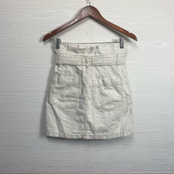 Free People Splendor In The Grass Skirt Paperbag Size 0 - Picture 9 of 9